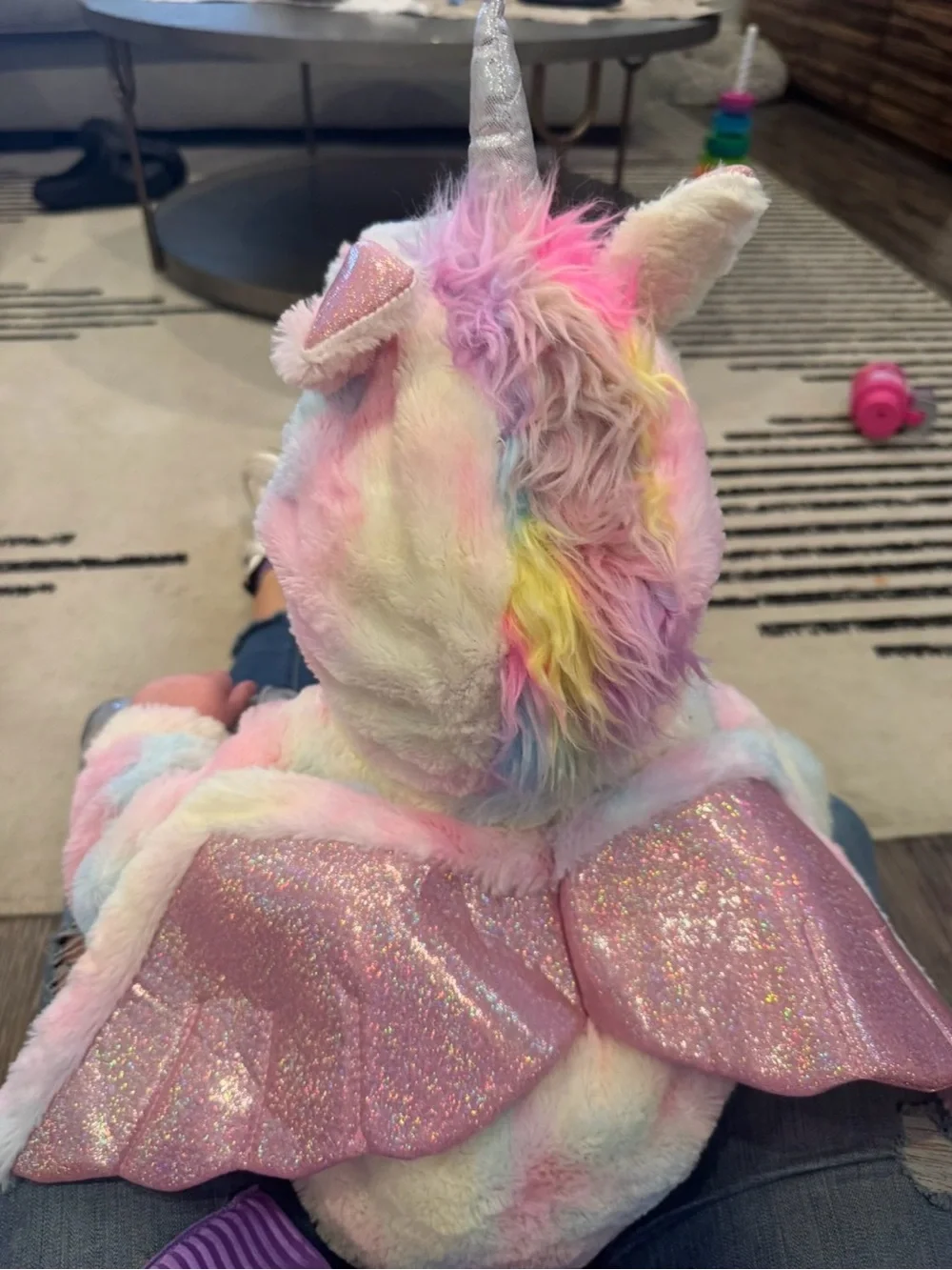 Pastel Unicorn/pegasus Kids Costume - Plush Multicolor - Picture 2 of 8